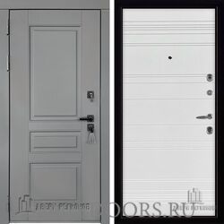 Дверь входная Двери Регионов Сенатор плюс Solid Perfecto s11 Эко декор эмаль белая
