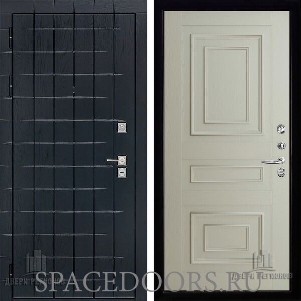 Дверь входная Двери Регионов Сенатор плюс Albero black Florence 62001 Серена светло-серый