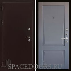 Дверь входная Двери Регионов Термо 3 Антик Медь Perfecto barhat grey