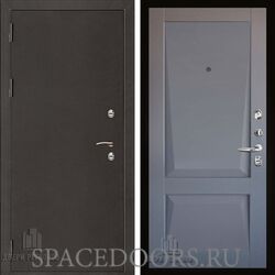 Дверь входная Двери Регионов Термо 3 Антик Темное Серебро Perfecto barhat grey