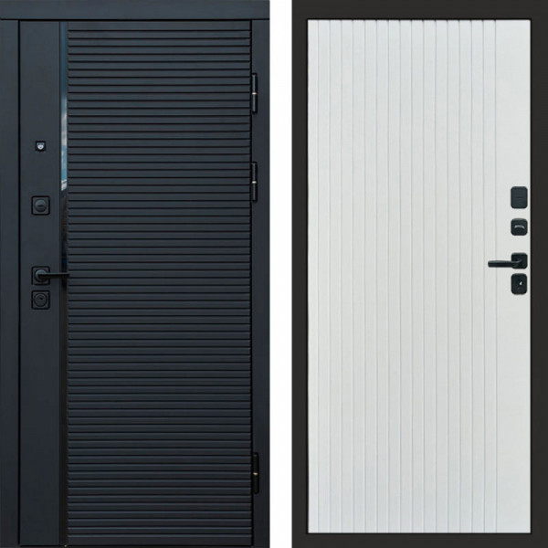 Входная дверь Termo-Door Black Line - Flat Белый софт