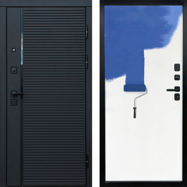Входная дверь Termo-Door Black Line - Гладкая Панель Под Покраску Под покраску (грунт)