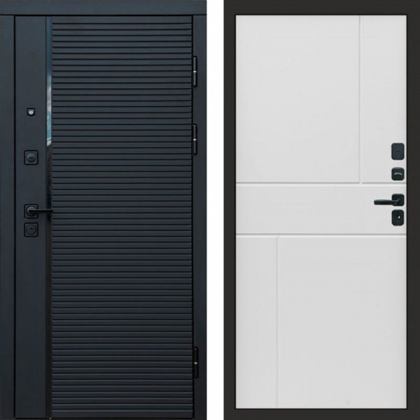 Входная дверь Termo-Door Black Line - Горизонт белый