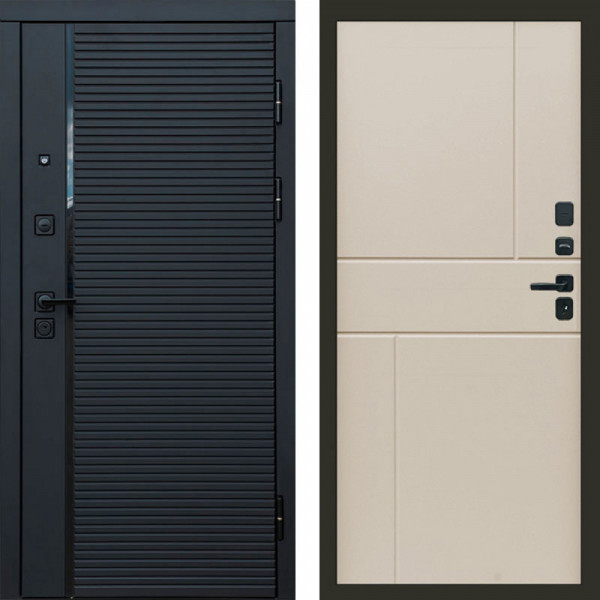 Входная дверь Termo-Door Black Line - Горизонт Слоновая кость