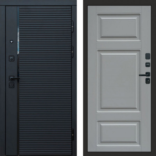 Входная дверь Termo-Door Black Line - Лион Grey софт