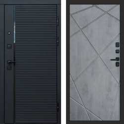 Входная дверь Termo-Door Black Line - Лучи бетон темный