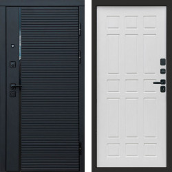 Входная дверь Termo-Door Black Line - Спарта белое дерево