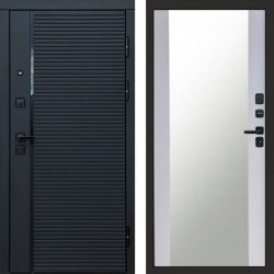Входная дверь Termo-Door Black Line - Зеркало белый софт