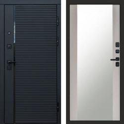Входная дверь Termo-Door Black Line - Зеркало лиственница