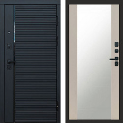 Входная дверь Termo-Door Black Line - Зеркало Слоновая кость