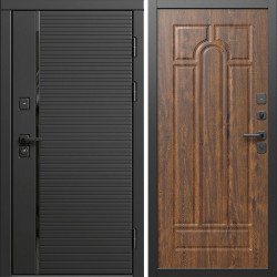 Входная дверь Termo-Door Блэк Лайн - Арка дуб