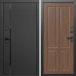 Входная дверь Termo-Door Блэк Лайн - Без серии Орех стандарт