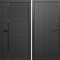 Входная дверь Termo-Door Блэк Лайн - Флэт Черный кварц