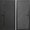 Входная дверь Termo-Door Блэк Лайн - Лучи бетон темный