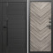 Входная дверь Termo-Door Блэк Лайн - Плаза Елочка Серая