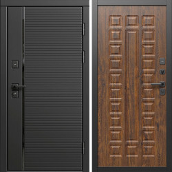 Входная дверь Termo-Door Блэк Лайн - Престиж дуб