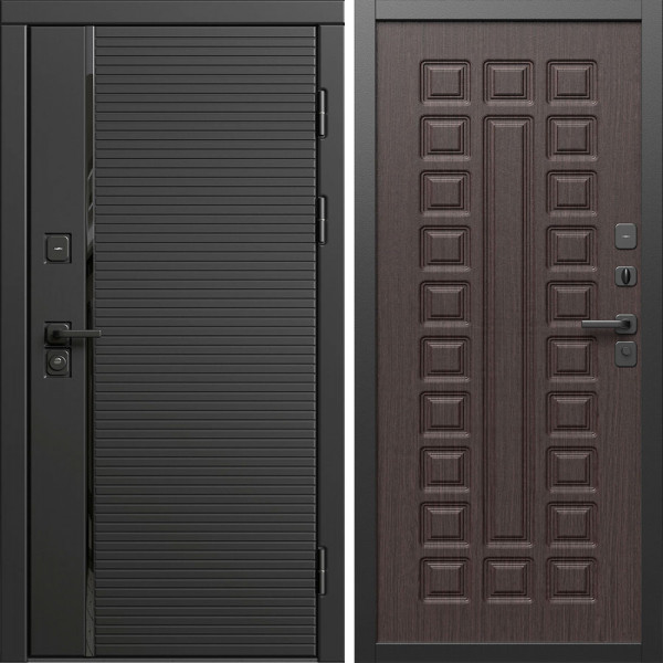 Входная дверь Termo-Door Блэк Лайн - Престиж венге