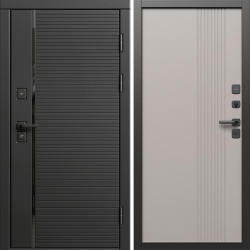 Входная дверь Termo-Door Блэк Лайн - Страйп Капучино