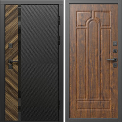 Входная дверь Termo-Door Браш - Арка дуб