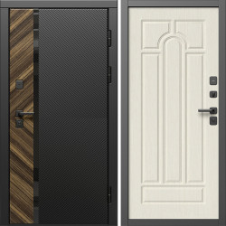 Входная дверь Termo-Door Браш - Арка лиственница