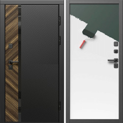 Входная дверь Termo-Door Браш - Гладкая Панель Под Покраску (грунт)
