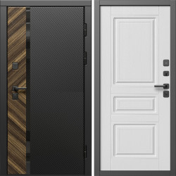 Входная дверь Termo-Door Браш - Классика белое дерево