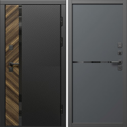 Входная дверь Termo-Door Браш - Нео Графит