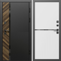 Входная дверь Termo-Door Браш - Нео White