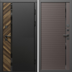 Входная дверь Termo-Door Браш - Порте Шоколад