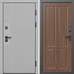 Входная дверь Termo-Door Эклипс Грей Софт - Без серии Орех стандарт