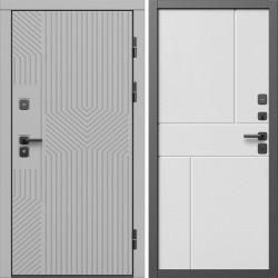Входная дверь Termo-Door Эклипс Грей Софт - Горизонт белый