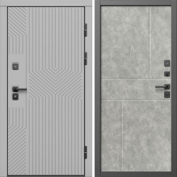 Входная дверь Termo-Door Эклипс Грей Софт - Горизонт бетон светлый