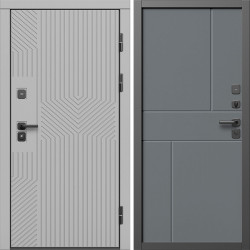 Входная дверь Termo-Door Эклипс Грей Софт - Горизонт Grey софт