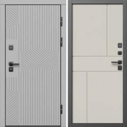 Входная дверь Termo-Door Эклипс Грей Софт - Горизонт Слоновая кость