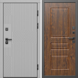 Входная дверь Termo-Door Эклипс Грей Софт - Классика дуб