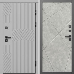 Входная дверь Termo-Door Эклипс Грей Софт - Лучи бетон светлый