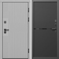 Входная дверь Termo-Door Эклипс Грей Софт - Нео Black