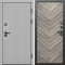 Входная дверь Termo-Door Эклипс Грей Софт - Плаза Елочка Серая