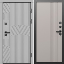 Входная дверь Termo-Door Эклипс Грей Софт - Страйп Капучино