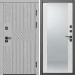 Входная дверь Termo-Door Эклипс Грей Софт - Зеркало белый софт
