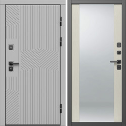 Входная дверь Termo-Door Эклипс Грей Софт - Зеркало лиственница