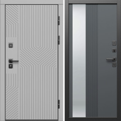 Входная дверь Termo-Door Эклипс Грей Софт - Зеркало Люмис Грей Софт