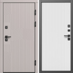 Входная дверь Termo-Door Эклипс Капучино - Флэт Белый софт