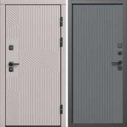 Входная дверь Termo-Door Эклипс Капучино - Флэт Grey софт