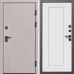 Входная дверь Termo-Door Эклипс Капучино - Гранд Белый софт