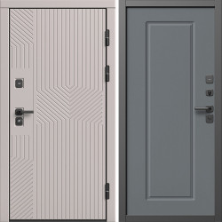 Входная дверь Termo-Door Эклипс Капучино - Гранд Grey софт