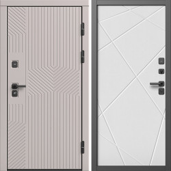 Входная дверь Termo-Door Эклипс Капучино - Лучи белый