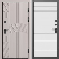 Входная дверь Termo-Door Эклипс Капучино - Лучи White line