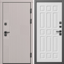 Входная дверь Termo-Door Эклипс Капучино - Спарта белое дерево