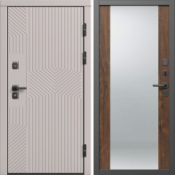 Входная дверь Termo-Door Эклипс Капучино - Зеркало дуб